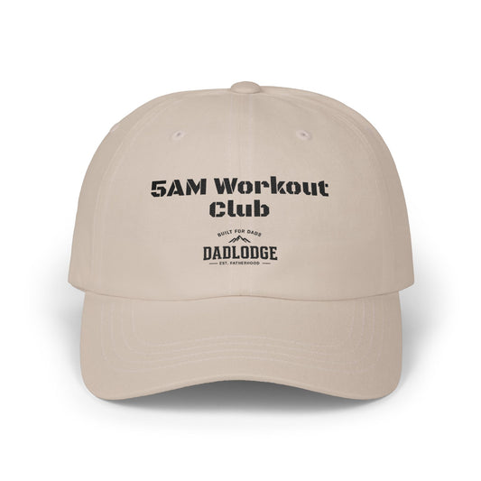 5AM Workout Club Dad Cap – Early Riser Fitness Baseball Hat