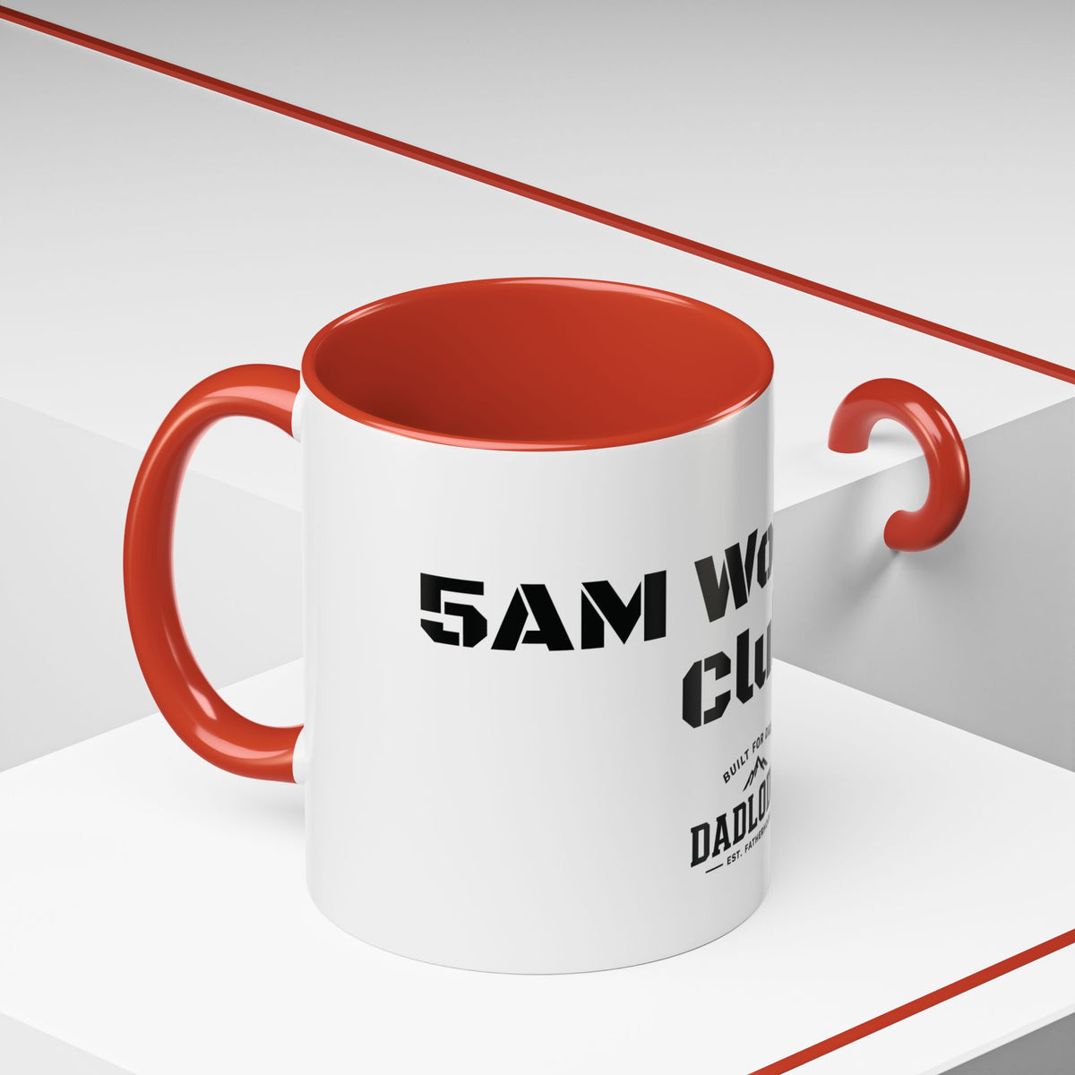 DadLodge '5AM Workout Club' Accent Coffee Mug – 11/15oz