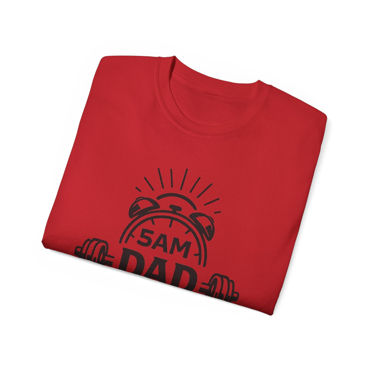 Dad Workout Tee — “5AM Dad Workout Club” Gym T‑Shirt