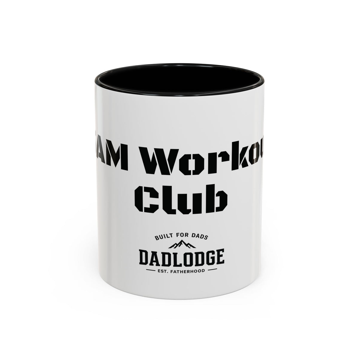 DadLodge '5AM Workout Club' Accent Coffee Mug – 11/15oz