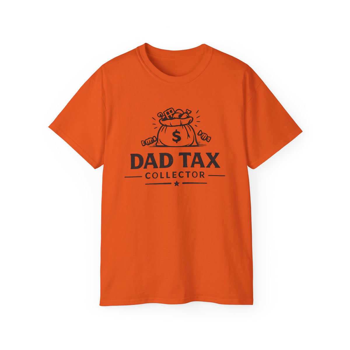 Dad Tax Collector T-Shirt – Funny Father’s Day Tee with Money Bag Graphic