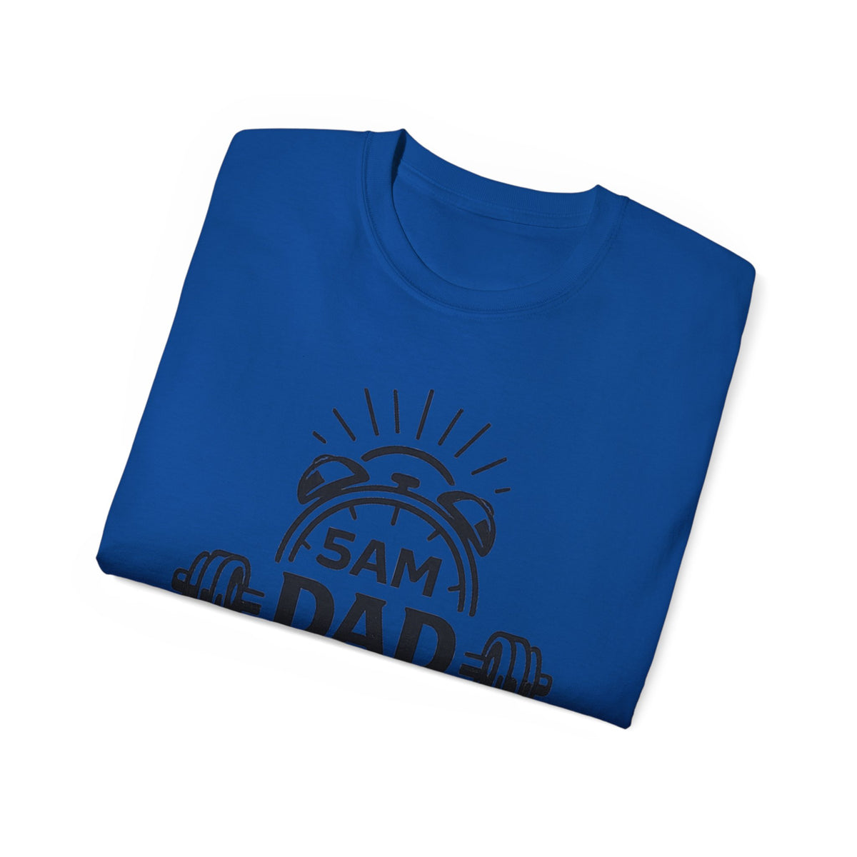 Dad Workout Tee — “5AM Dad Workout Club” Gym T‑Shirt