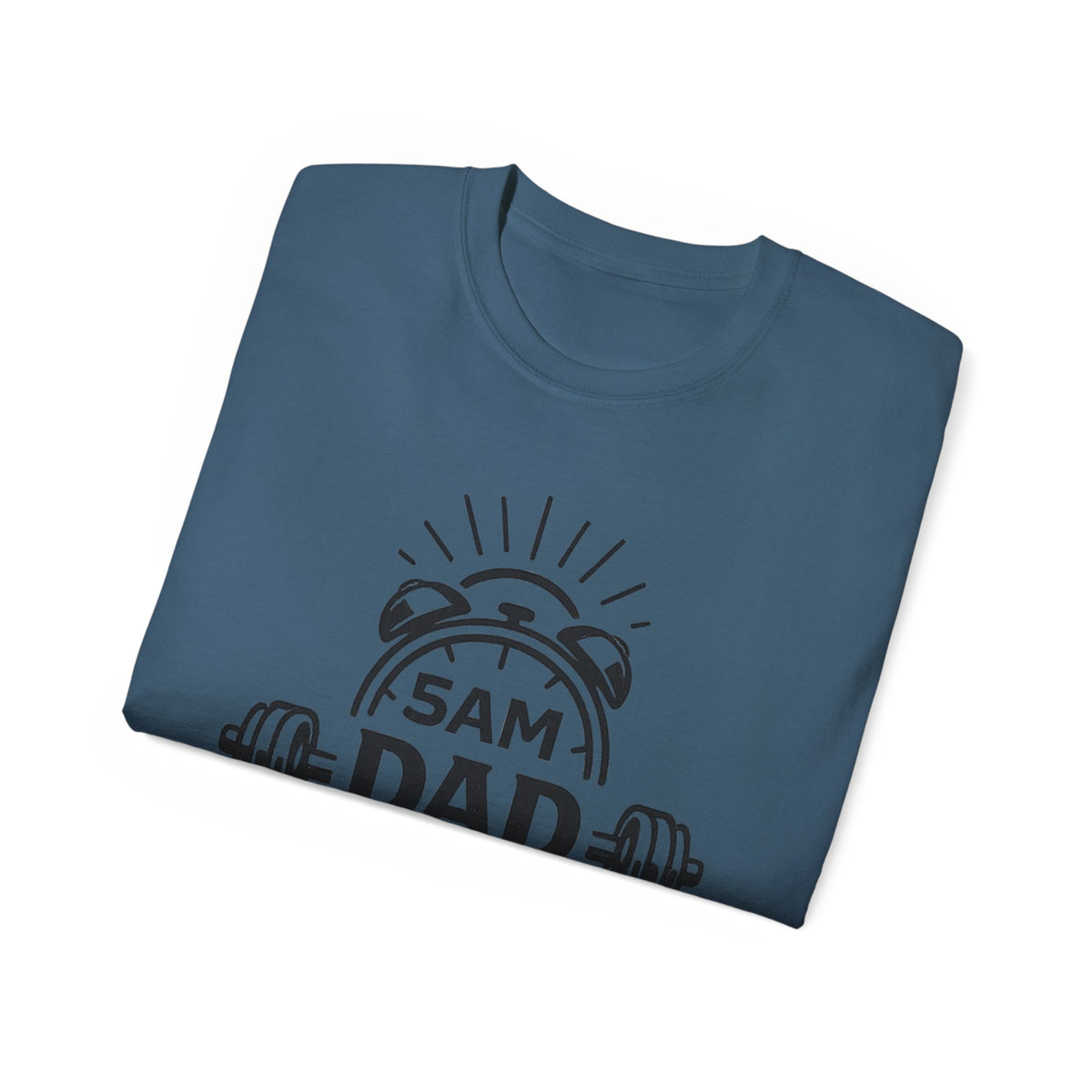 Dad Workout Tee — “5AM Dad Workout Club” Gym T‑Shirt
