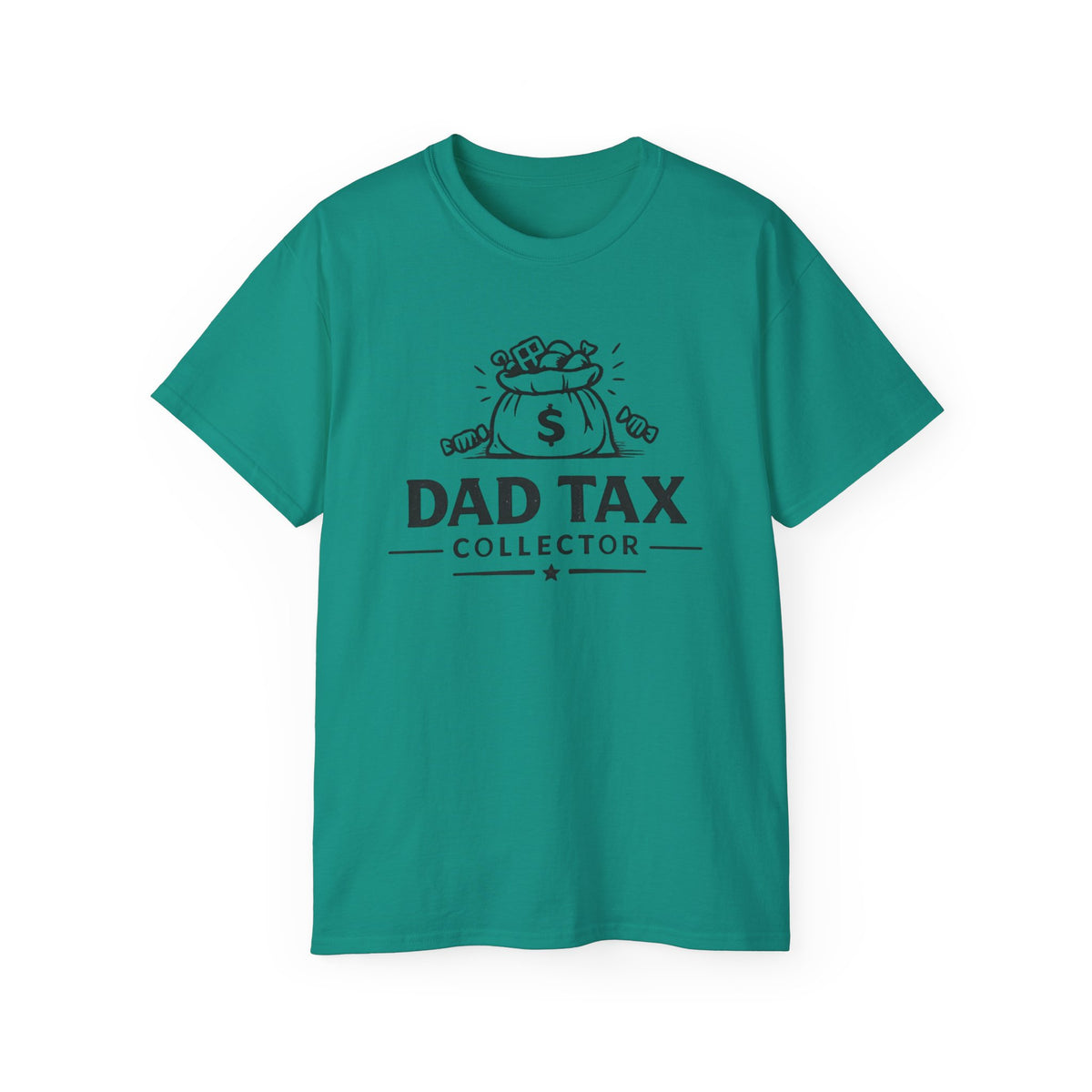 Dad Tax Collector T-Shirt – Funny Father’s Day Tee with Money Bag Graphic