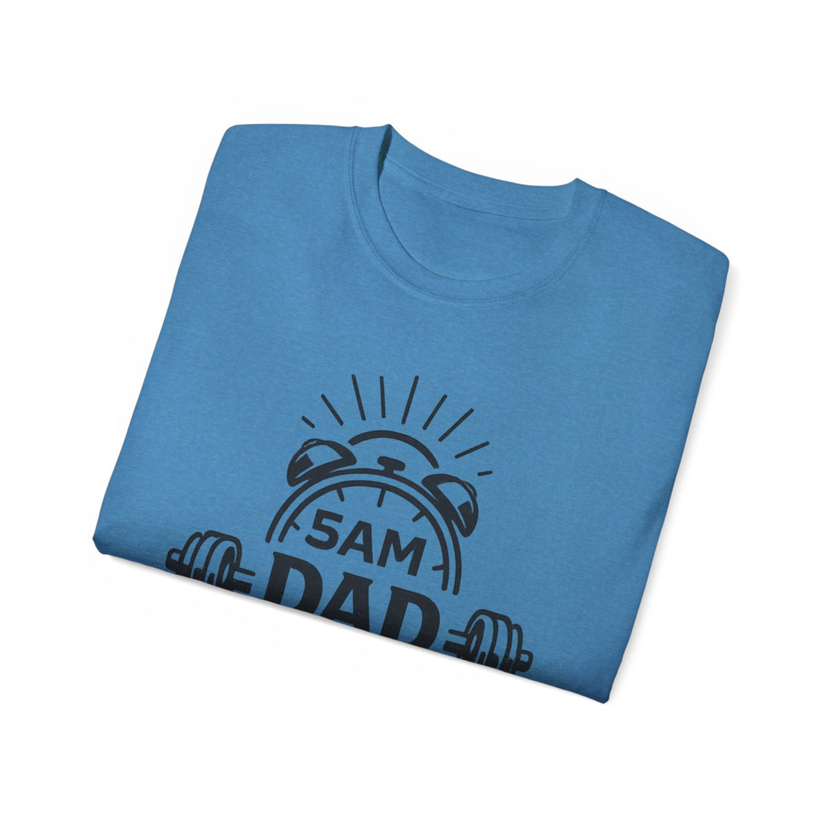 Dad Workout Tee — “5AM Dad Workout Club” Gym T‑Shirt
