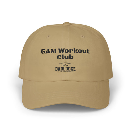 5AM Workout Club Dad Cap – Early Riser Fitness Baseball Hat