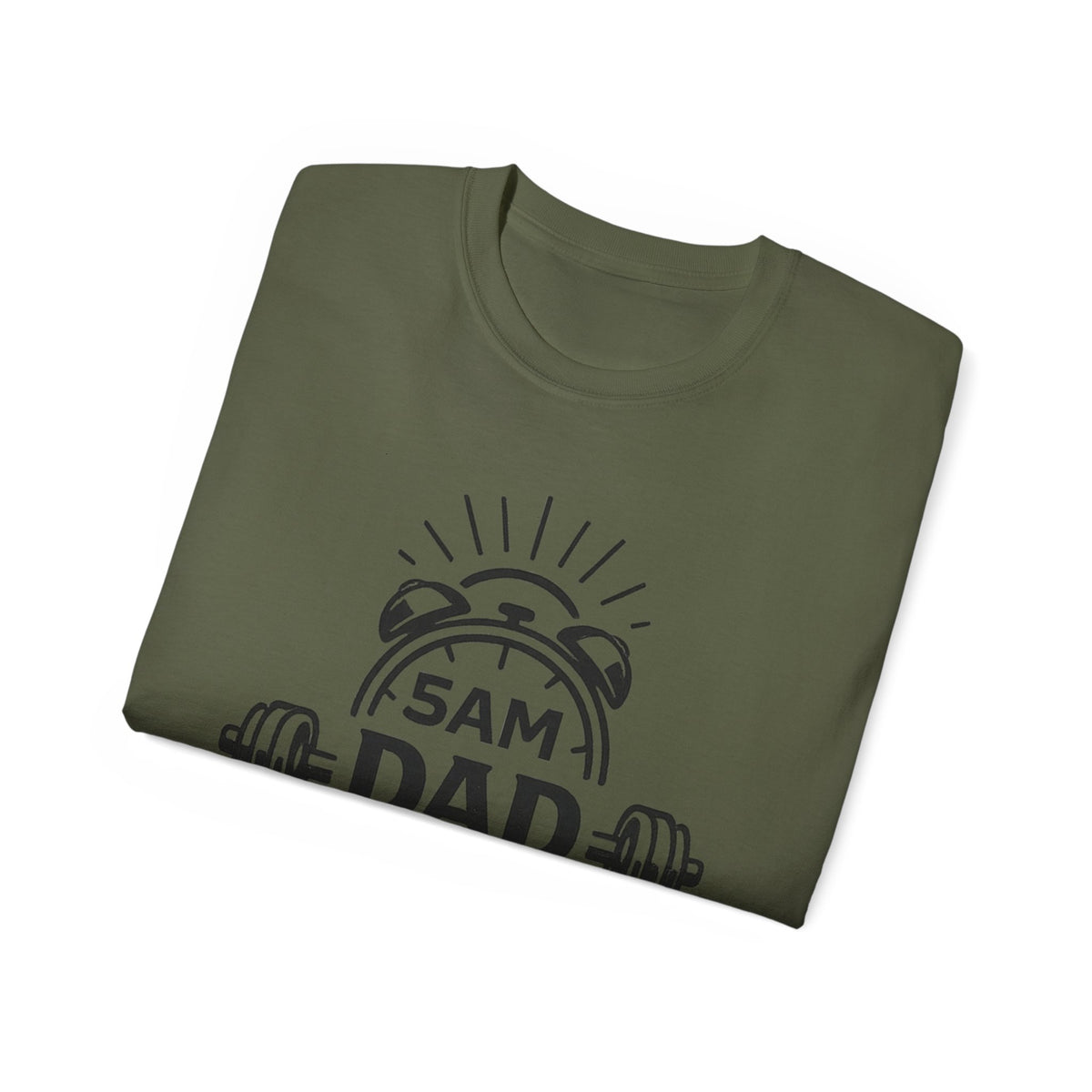 Dad Workout Tee — “5AM Dad Workout Club” Gym T‑Shirt