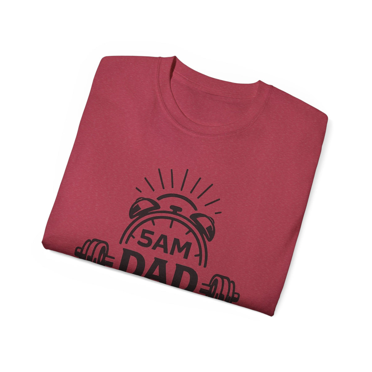 Dad Workout Tee — “5AM Dad Workout Club” Gym T‑Shirt