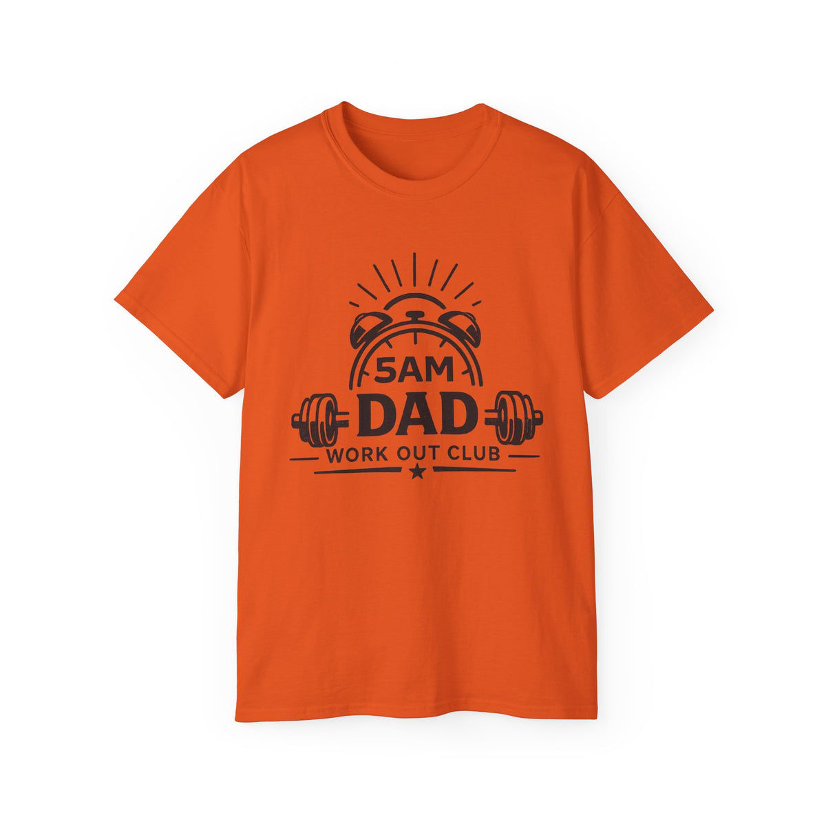 Dad Workout Tee — “5AM Dad Workout Club” Gym T‑Shirt