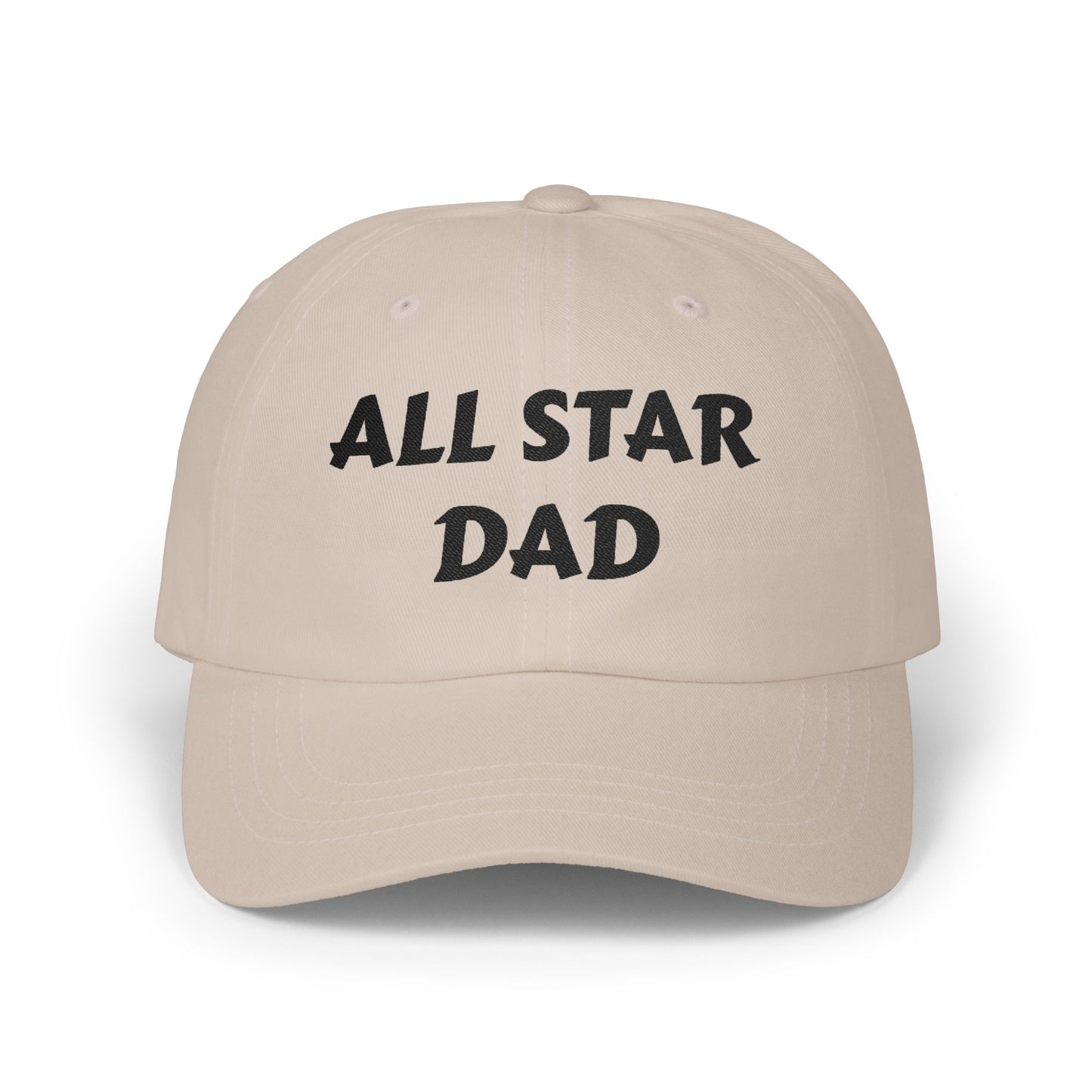 All Star Dad Baseball Cap — Classic Embroidered Dad Hat for Father’s Day